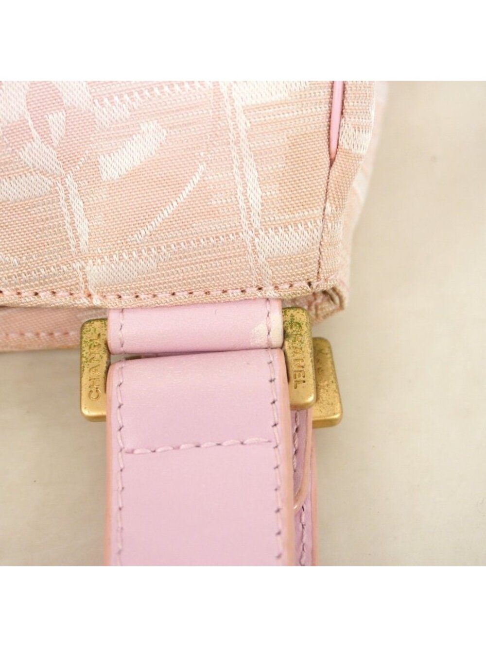 Chanel Handbag New Travel Nylon Pink Gold - Picture 10 of 10